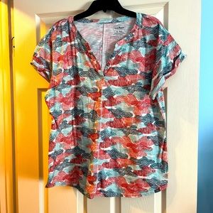 LL Bean spring summer top
